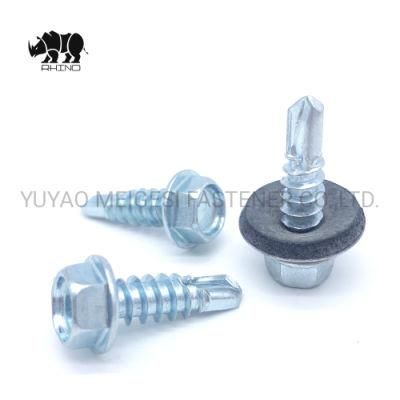 Hot Selling Hex Washer Head Self-Drilling Screw Window/Wood Screw/Bolt Roofing Screw with EPDM Sealing Washer