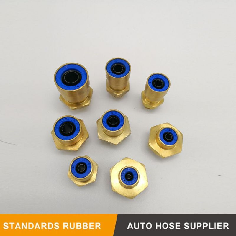 Copper Bulkhead with Push-in Coupling for Automotive Air Braking Lines