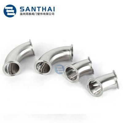 3A/DIN/SMS/ISO/Ds Sanitary Stainless Steel SS304/316L Welding Elbow