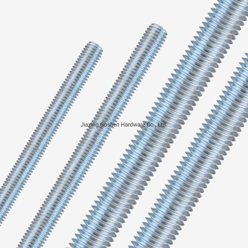 DIN975 M6 M10 M18 M20 M40 Zinc Black Plated Carbon Steel Full Threaded Rod