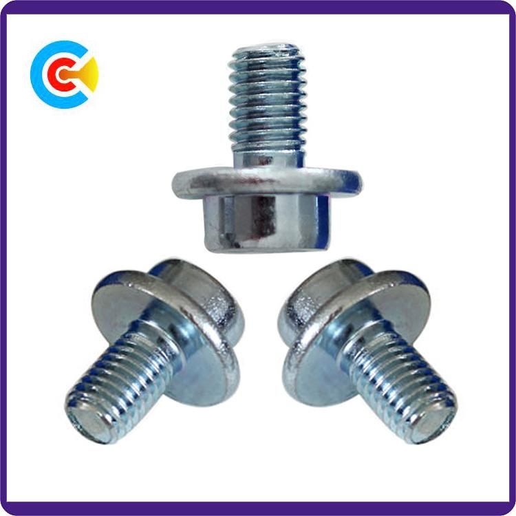 DIN/ANSI/BS/JIS Carbon-Steel/Stainless-Steel Non-Standard Hexagonal with Round Head Knurled Screws