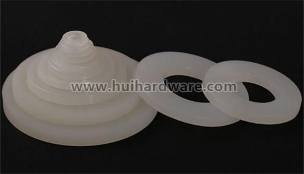 China Manufacture White Soft Nylon Plastic Transparent Flat Washer