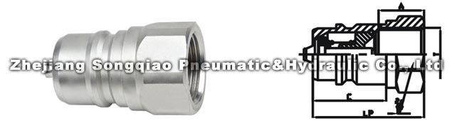 Lsq-Isoa Close Type Hydraulic Quick Coupling (STEEL) (NEW)