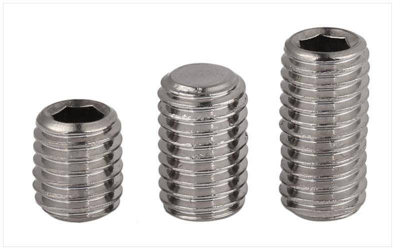 GB/T 77 304 Hexagon Socket Set Screws with Flat Point