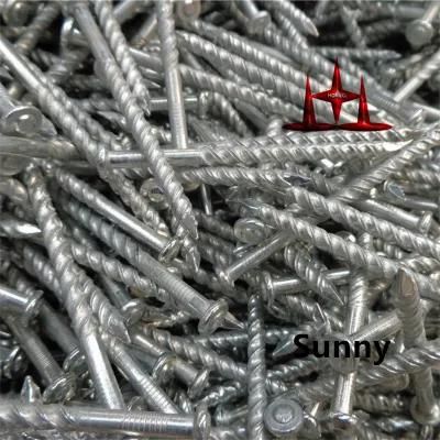 High Quality Galvanized Twisted Screw Shank Pallet Roofing Nail with Assemble Washer From China Factory