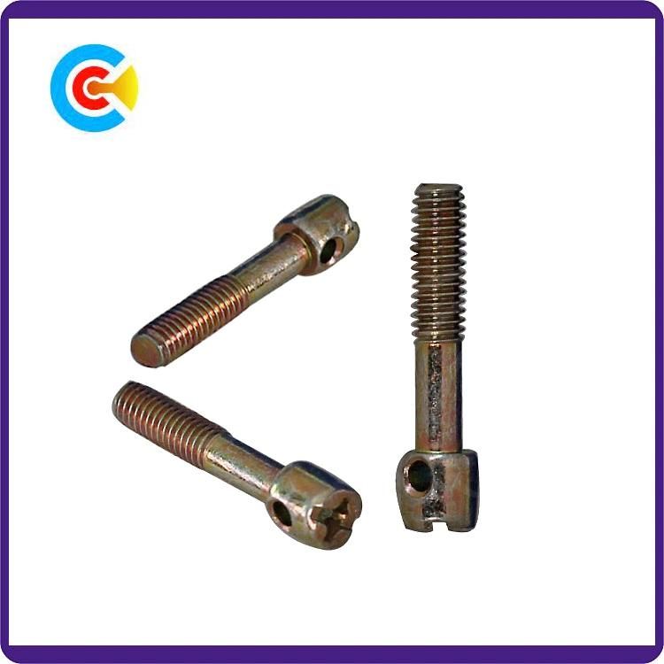 DIN/ANSI/BS/JIS Carbon-Steel/Stainless-Steel Cylinder Head Ten Shrinking Lead Seal Screw for Building Bridge