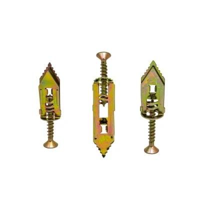Carbon Steel Anchor Yellow Zinc Plated Wall Plug Dry Wall Anchor Hammer Drive Anchor