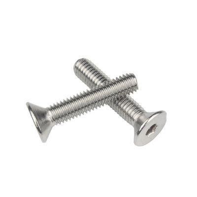 Stainless Steel 304 Hex Socket Countersunk Head Machine Screw, Flat Head Internal Hexagonal Bolt DIN7991