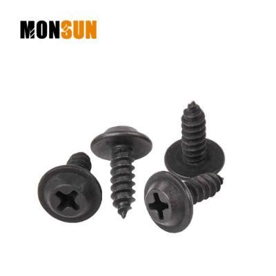 Black Oxide Surface Washer Modified Truss Head Self Tapping Screws
