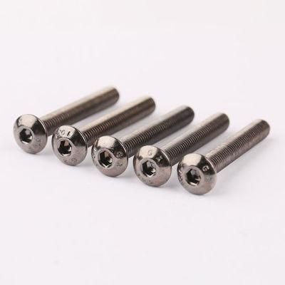 China Wholesale ISO 7380 Chipboard Mushroom Head Screw Button Head Hexagon Socket Machine Screw for Electronics