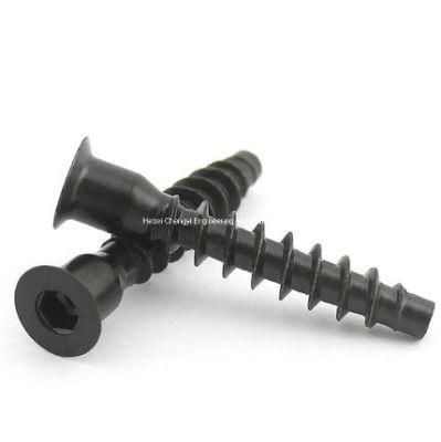 Nickel Plated Confirmat Screws Confirmat Head, Coarse Thread Wood Screw