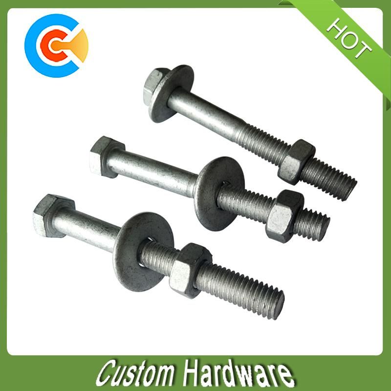 Carbon Steel M8 Surface Dacromet Hex Nut Bolt with Washer