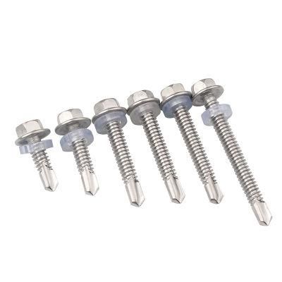 Mixed Stowage Indented Hex Washer Head Self Drilling Screws with Washer for Amazon Seller