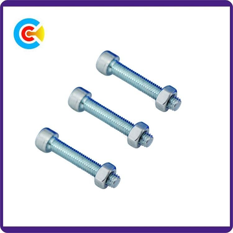 DIN/ANSI/BS/JIS Carbon-Steel/Stainless-Steel Hexagonal Cylindrical-Head Double Beam Rod Nut Industrial/Fasteners Screw