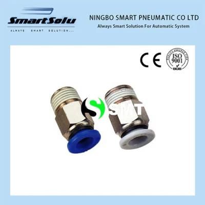 PC/Pl Series Nickel-Plated Mini Pneumatic Push in Tube Fittings