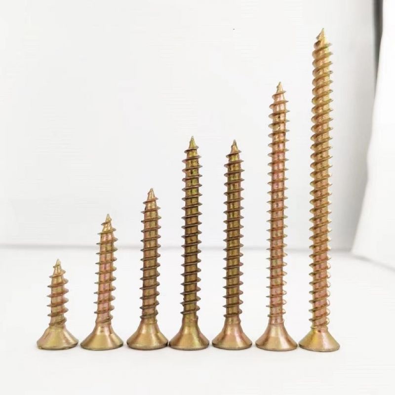 Daruble High Hardness Cross Countersunk Head Yellow Galvanized Dry Wall Tapping Screws