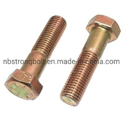 Hex Cap Screw Grade 5 with White Zinc Plated Cr3+
