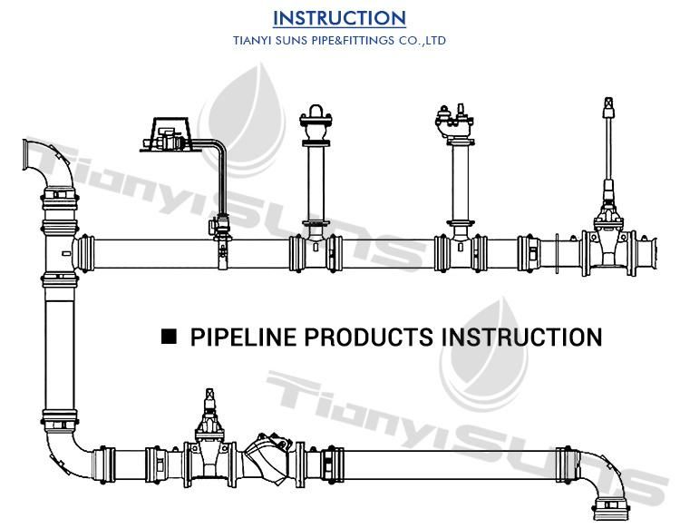 Ductile Cast Iron Ggg50 Boy DN150 Pn16 Epoxy Coating Three Piece Repair Clamp for Steel Pipes, Ductile Iron Pipes, PVC Pipes and AC Pipes