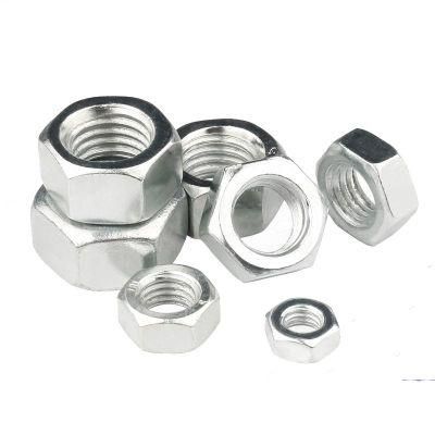 DIN934 Hexagon Bolt Carbon Steel Stainless Steel SS304 316 Hex Nuts