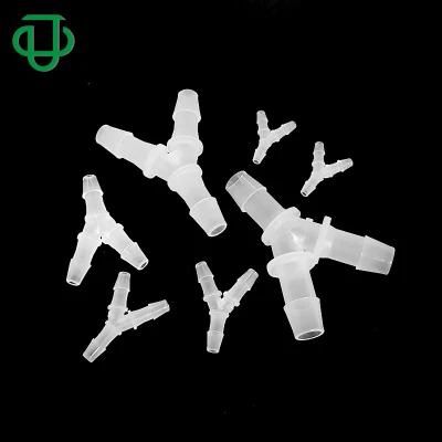 Plastic Small 3 Ways Wye Y Branch Hose Barb Tube Connector Fittings for 1.6mm to 12.7mmid Tubing