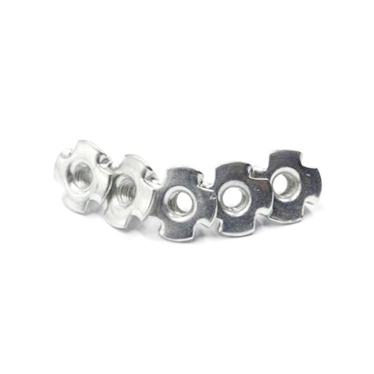 T Nuts, 4 Prong T Nuts, Carbon Steel T Nut