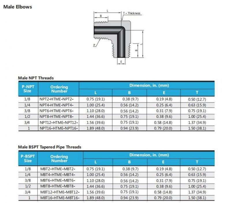 Stainless Steel Ultra-High Pressure 15000 Psi Tube Pipe Fittings Adapter Coupling Elbow Tee Cross