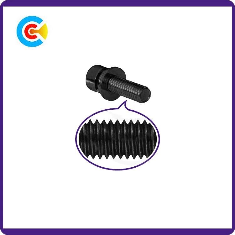 Custom Stainless Steel/4.8/8.8/10.9 Fastener Hexagon Cheese Head Screw with Washer