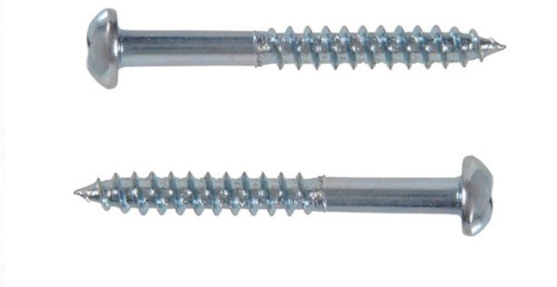 Zinc-Plated Twin Thread Round Pan Head Multipurpose Woodscrew