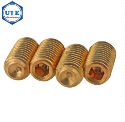 DIN Standard Copper and Brass DIN916 Socket Head Cup Point Brass with Set Screw