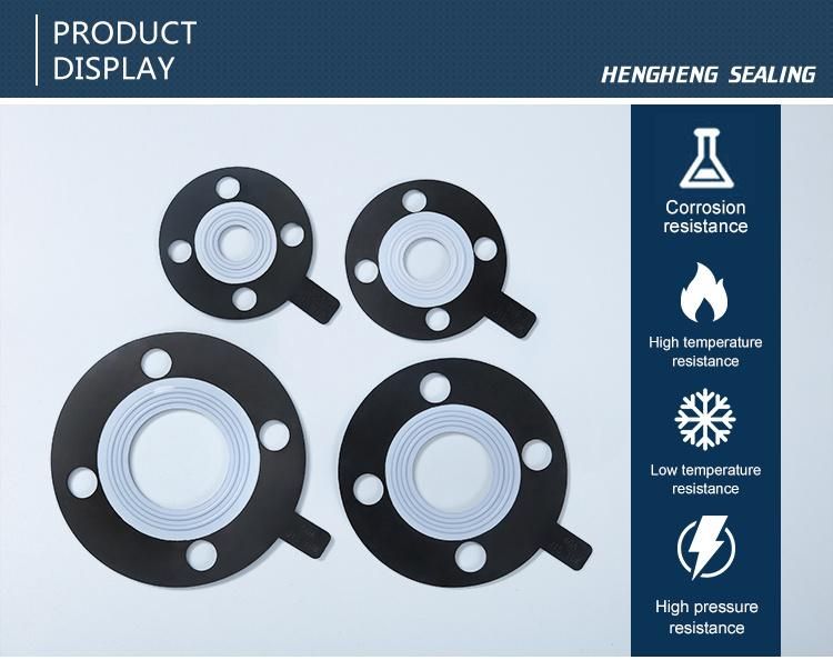 OEM/ODM Oil Proof PTFE Encapsulated EPDM DIN ANSI JIS FF Gasket EPDM with PTFE
