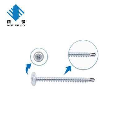 Bulk Packing Zinc Plated Truss Phillips Head Self Drilling Screw