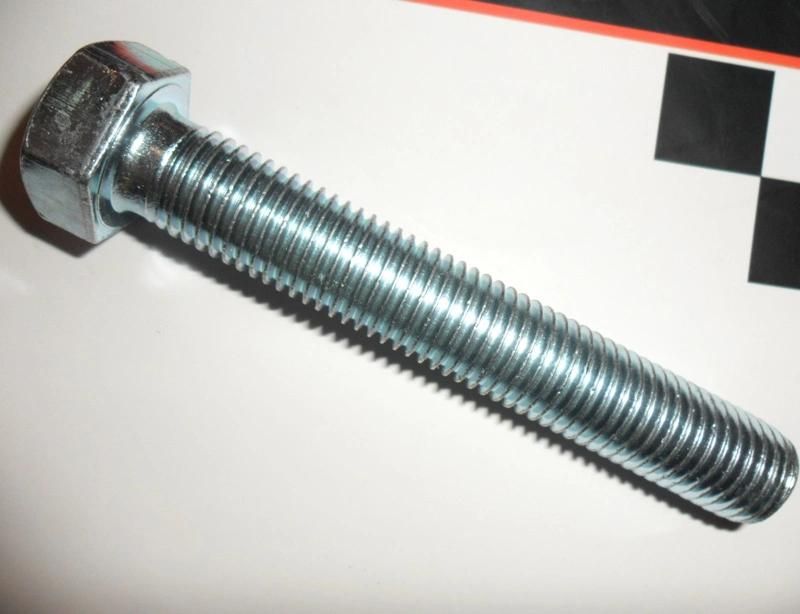 Carbon Steel DIN933 Zinc Plated Galvanized Hex Head Bolt