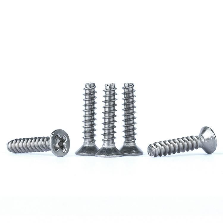 BS 450 Cross Recess Mushroom Head Screws with Threads Made in China