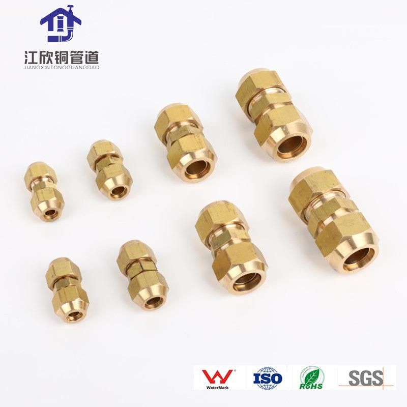 Brass Nut Cap Plug Refrigeration Plumbing Union Connector Machine Part