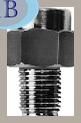 Stainless Steel 304 Nipple Manometer Parts