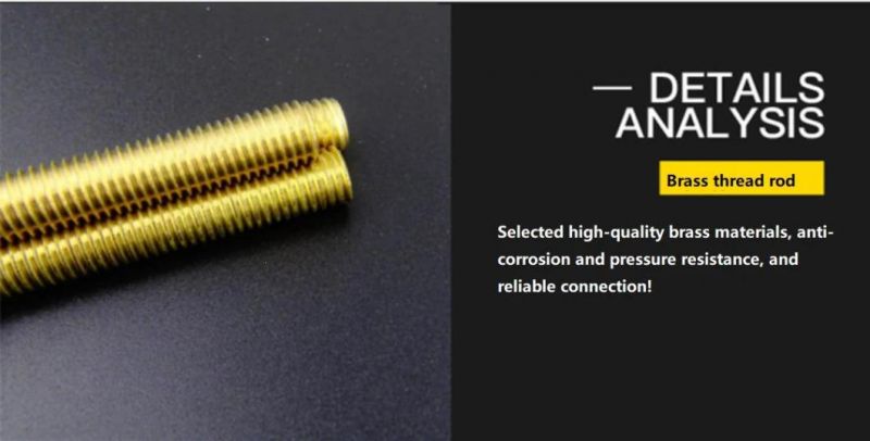 Manufacturers Wholesale H59 Full Thread Screw Rod M4X3 Brass Threaded Rod