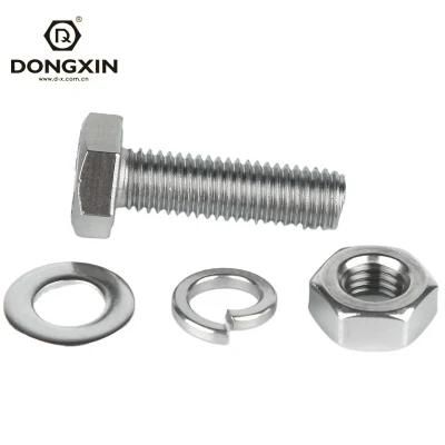 Wholesale Hardware Fastener Bolt DIN933 SS304L SS316L Hex Bolt and Nut with Grade 10.9