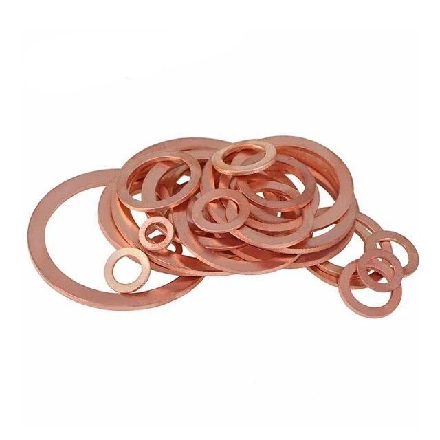 DIN125 Copper Flat Gasket Meson Brass Seal Gasket Plain Washers Brass Flat Washer