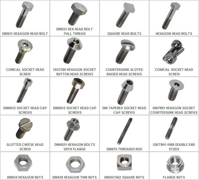 M6 Titanium Ti Hex Head Cap Screw Flange Bolt Fine Thread