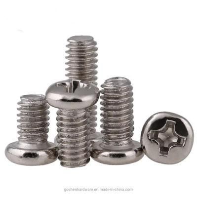 GB818 DIN7895 Stainless Steel Phillips Pan Head Machine Screw