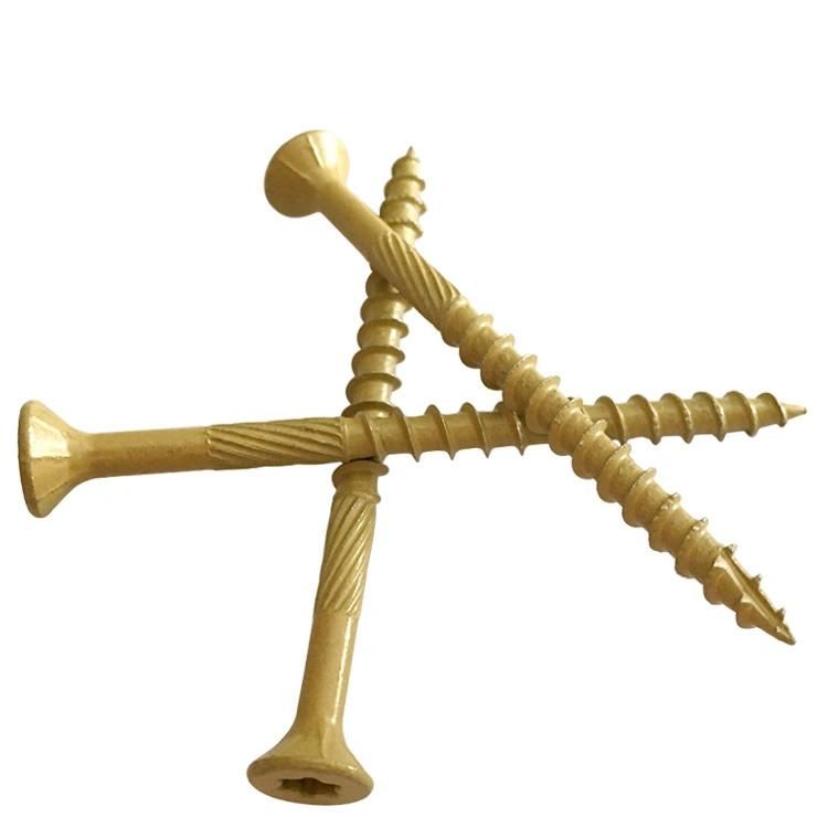 Trox Flat Head Chipboad Screw Yellow Ruspet 500hours Screw