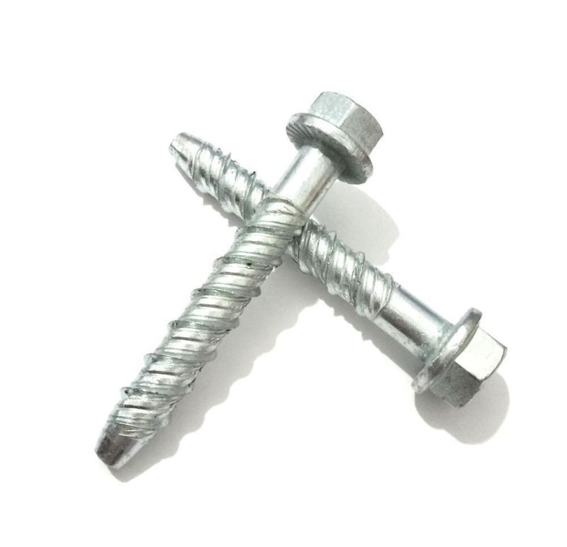 Carbon Steel Concrete Bolt Hex Flange Head Screw