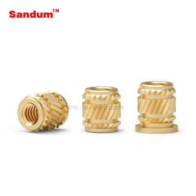 China Supplier Heat Staking Straight Flush Brass Threaded Insert