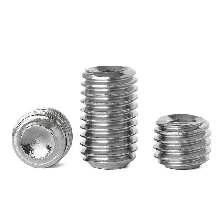 Stainless Steel 304 Hexagon Socket Set Screws with Flat Point A2