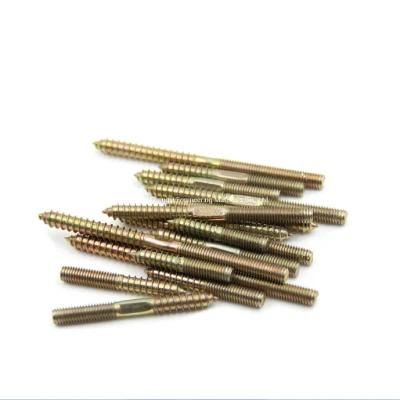 M4 X 30mm Wood to Metal Dowels Wall Hanger Bolts Rod Pole Furniture Fixing Zinc