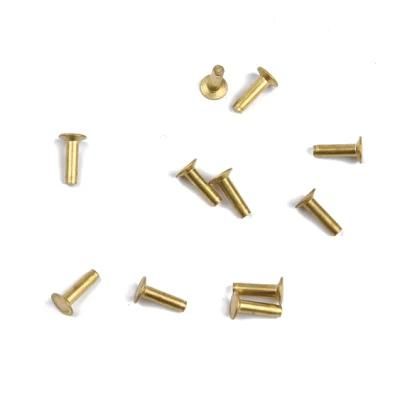 Oval/Mushroom Head Solid Aluminum Rivet with Knurl
