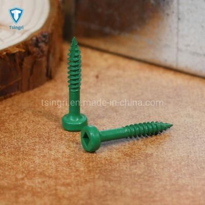Customized Painted Round Pancake Square Drive Self Drilling Deck Screws with Type 17 Point