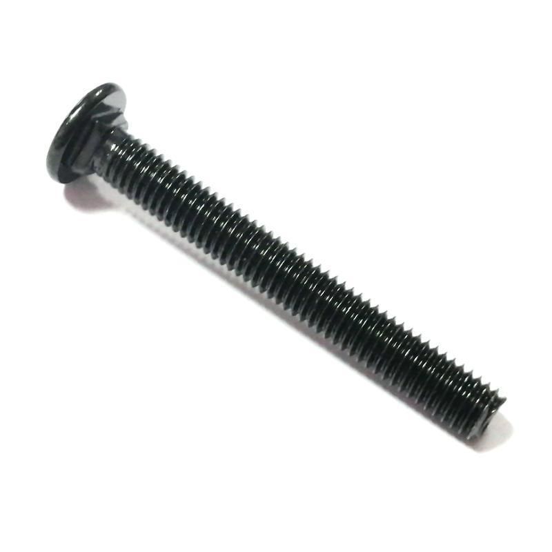 Steel Electrophoretic Black Flat Head Square Neck Carriage Bolts Shoulder Screws
