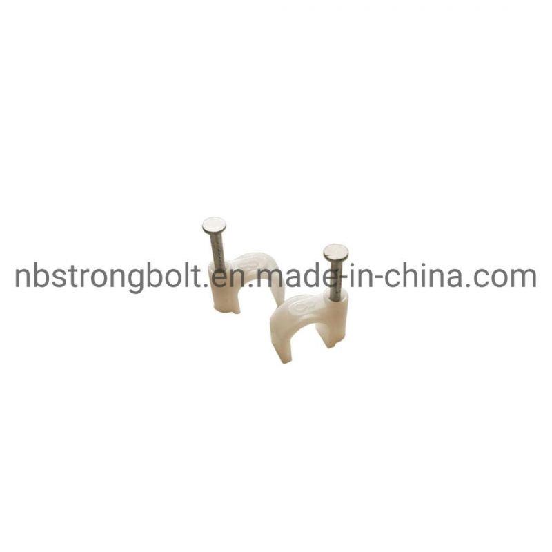 Cable Clips for Coax White Curve