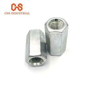 Metric Coupling Nuts DIN6334 Zinc Plated Steel